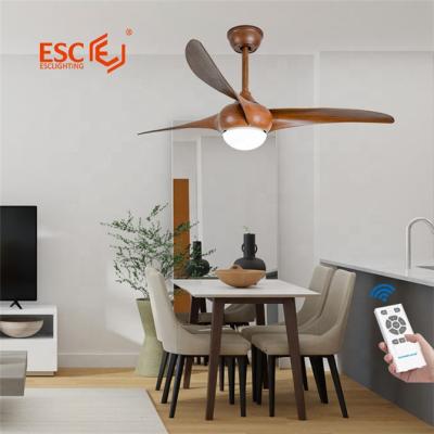 China With Light Antique Design 3 Colors Led Remote Control 5 Fan Speed ​​Rustic Wall Ceiling Fan With Light for sale