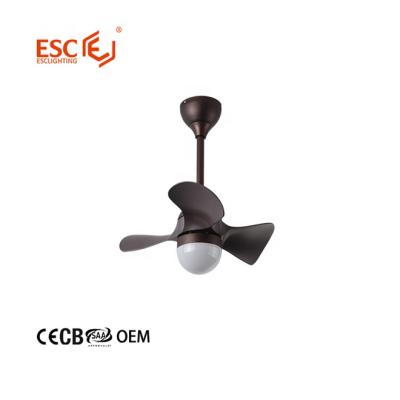 China With Light For 16 Inch DC Mini Ceiling Fans Low Noise 3 Blades ABS Mini Blade for sale