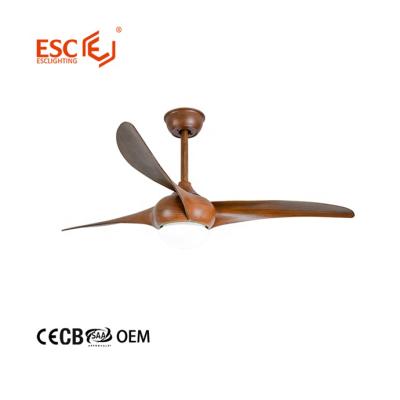 Chine With Light Wholesale Energy Saving Low Noise 3 Colors Led 5 Speed ​​Smart Fan Speed ​​DC 220v Remote Ceiling Fan à vendre