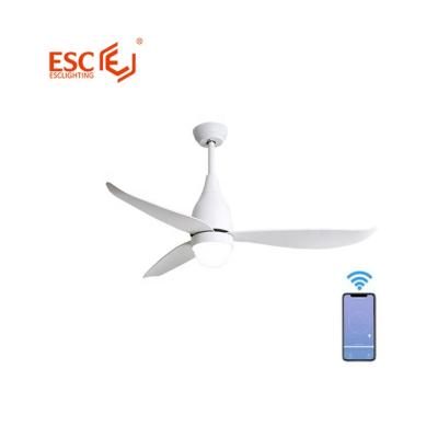 China With Light Smart Home Appliance 3 Colors Led 5 Variable Speed ​​Control 220v DC Motor Ceiling Fan for sale