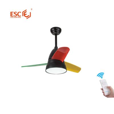 China With 3 Light Wholesale ABS Blade 3 Propeller Speed ​​Remote Control AC Fan And 36 Inch Kids Room Ceiling Light for sale