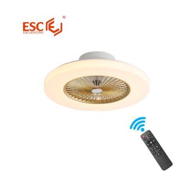 China With Simple Design 3 Fan Speed ​​Light Closed Mount Remote Control Living Room Led Ceiling Fan Light for sale