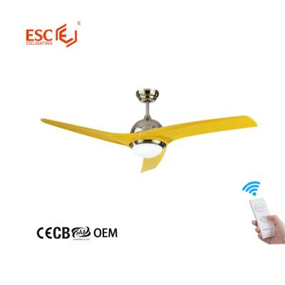 China Modern Popular Energy Saving Decorative Residential Low Watt No Noise Electric Power Source Ceiling Fan for sale