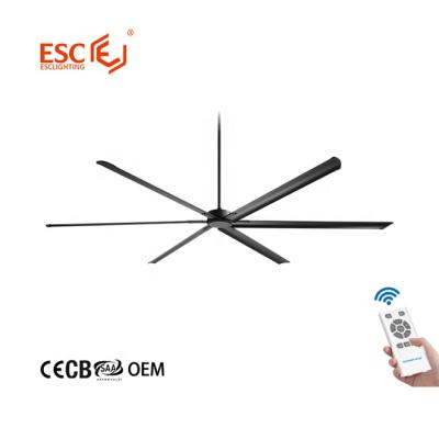 China None In Stock Big 5 Factory Workshop Speed ​​220v 240v Remote Control Industrial Ceiling Fans for sale