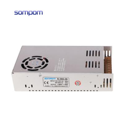 China Led Strip Sompom 36v Changing Power Supply 220v 36v 10a 360w For LED Screen for sale