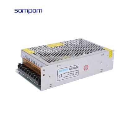 China Led Driver Factory Sale Power Supply 12V 20A AC to DC Switch Mode Power Supply for sale