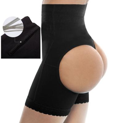 China Anti-wrinkle women's lace boyshorts boyshorts butt lifter shorts shaper bum lift shapwear seamless thick butt pants magnetic booty lifter for sale