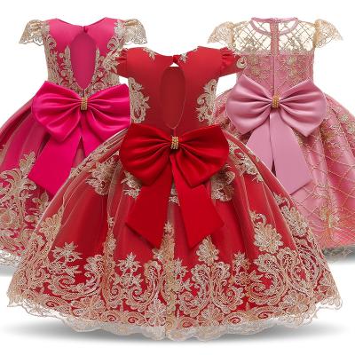 China XINYU Latest Viable Lace Children Dress Pattern Satin Dress Design Baby Fashion Dress for sale