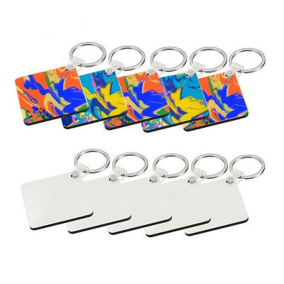 China DIY XINGE Heart Blank MDF Sublimation Double Key Chain, Wood Side Double Key Ring Dye Sublimation for sale