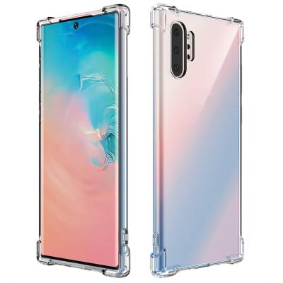 China Amazon Tpu Cover Phone Back Cover Transparent Clear Shockproof Warm Phone Back Cover For Samsung Galaxy Note 10 Plus for sale