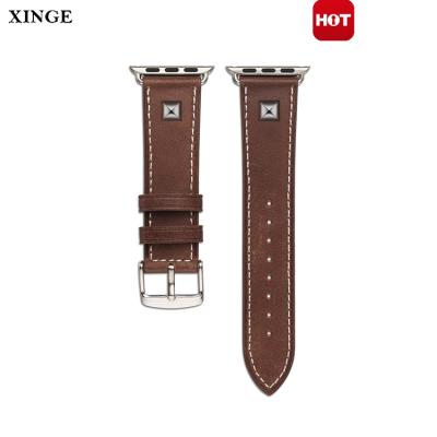 China 38Mm 42Mm Genuine Leather Smart Watch Band Dirt-resistant Strap For Apple Iwatch Serial 3,2,1 for sale