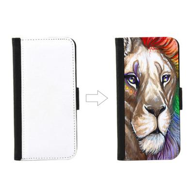 China Flip Phone Case Heat Transfer Flip Blank Sublimation Leather Phone Case for Iphone 6 6S 7 8 plus X Xr Xs max for sale