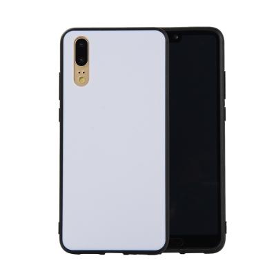 China 2d phone cover factory price tpu PC phone case blank sublimation back for Huawei p20 for sale