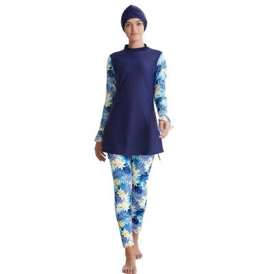 China 2020 Muslim Swimwear Modest Three Pieces Long Sleeve Breathable Islamic Swimsuit Women en venta