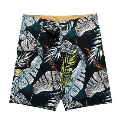 China 2021 New Printing Men Breathable Tropical Board Shorts Custom Made Surf Shorts Beach Pants Te koop