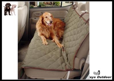 China Dog Proof Car Seat Covers Rubber / Suede Khaki Car Pet Barrier For SUV for sale