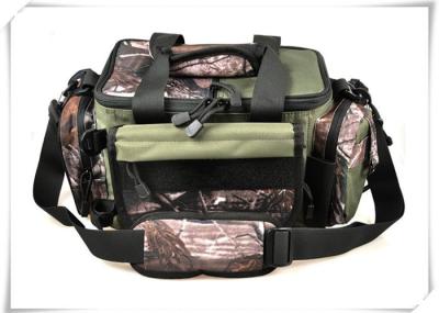 China Army Green Camo Tackle Bag / Waterproof Saltwater Tackle Bags For Fishing for sale