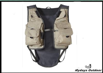 China White Small Inflatable Hunting Fishing Vest Pe Foam Filling Open Sides for sale