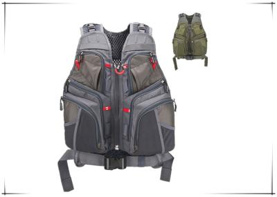 China Mens Multi Pockets Hunting Fishing Vest Custom 0.75Kg Foam Filling for sale