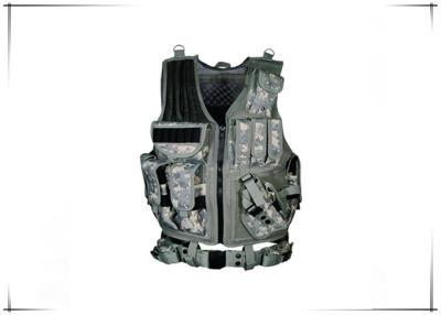 China Durable Camo Hunting Vest 52 X 58cm / Black Tactical Vest  With Holster , Pouches for sale