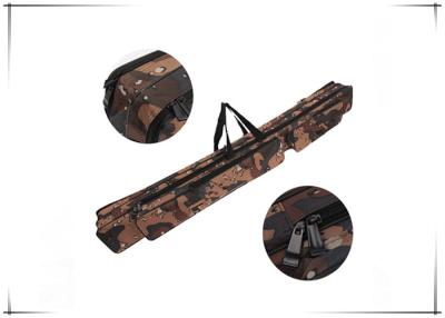 China Double Layer Camo Tackle Bag Fishing Rod Carrier 47.2 Inch × 6.3 Inch for sale