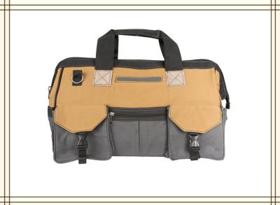 China 18 Inch Portable Canvas Tool Pouch Multi - Function With Webbing - Reinforced Edges for sale