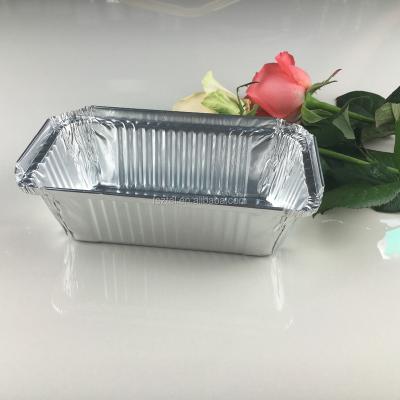 China Vertical+curved edge Thailand fashion 4571 aluminum foil 500ml steam table filter disposable foil food tray/BBQ food container for sale