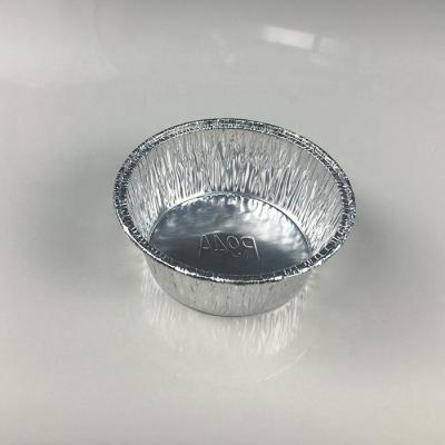 China Small 6oz Aluminum Foil Baking Cups Cake Tray Food Baking Storage Containers for sale