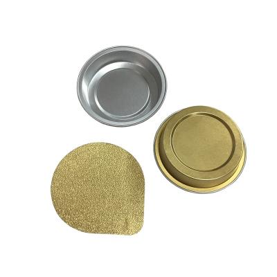 China Thermal resistance 15ml mini aluminum foil container for packing jar with plastic lid or heat seal lid for sale