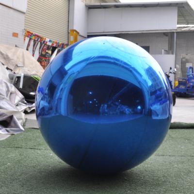 China Festival 2m Double Layers Canton Planet Inflatable Mirror Ball, Inflatable Mirror Chrome Balls, Dance Ball Mirror Decoration for sale