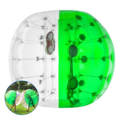 China Soft Handles& Comfortable Safety Belts / Color TPU Human Bubble Ball Harness 1.5m Half Diameter For Soccer Game for sale