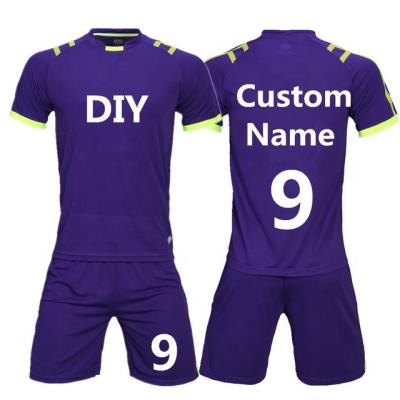 China 2019/20 Quick-drying professional adult sports jersey set empty football uniforms jersey for sale