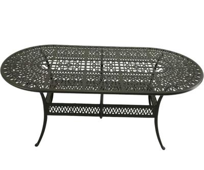 China modern outdoor furniture aluminum dining table in the garden for sale