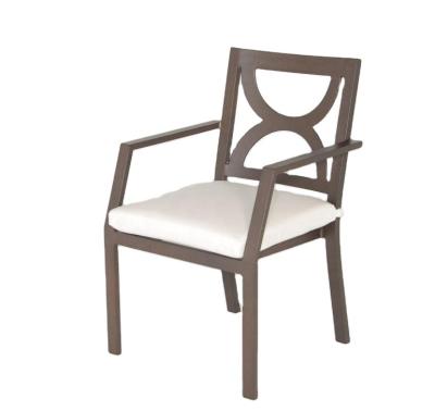 China Outdoor Dining Set Metal Chair And Table Modern Garden Furniture for sale