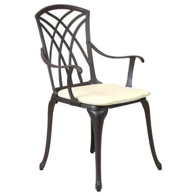 China Traditional Outdoor Garden Furniture Cast Aluminum Patio Dining Chair for sale