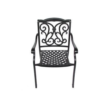 China Outdoor Weather Furniture Aluminum Garden Furniture Outdoor Dining Chair for sale