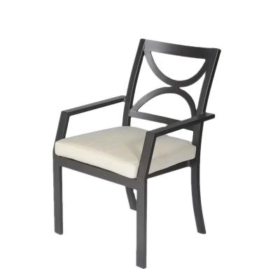 China Rustproof/Color-fast/Waterproof/Durable/Eco-friendly/Detachable Cast Aluminum Furniture Verona Outdoor Garden Chair Dining Chair for sale