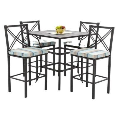 China Modern Aluminum Furniture Outdoor Bar Set Bar Chair And Bar Table for sale