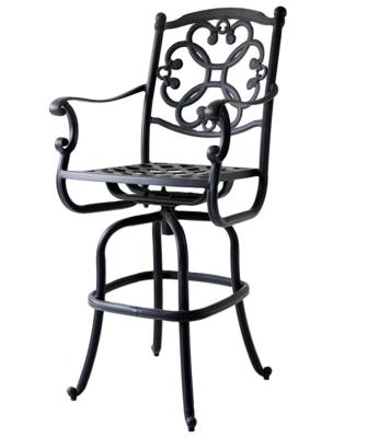 China Modern Aluminum Furniture Outdoor Bar Chair For Bistros for sale