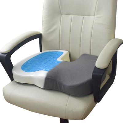 China 3D Gel Donut Cushion Coccyx Memory Foam Chair Portable Cooling Non-Slip Orthopedic Cushion With Cloth Cover for sale