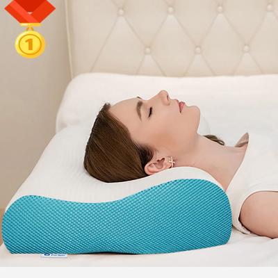 China AAA Hilton Hotel Anti-static Ergonomic Cervical Cutout Gel Bed Medical Bamboo Cooling Orthopedic Cotton Shredded Memory Foam Neck Pillow for sale