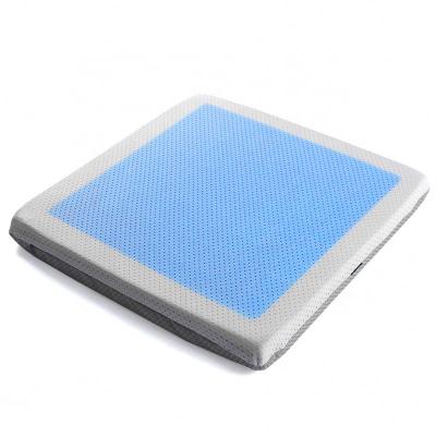 China Portable Ice Cooling Gel Comfort Memory Foam Cushion For Sofa Meditation Mat Longchair Outdoor Non-slip Pillow for sale