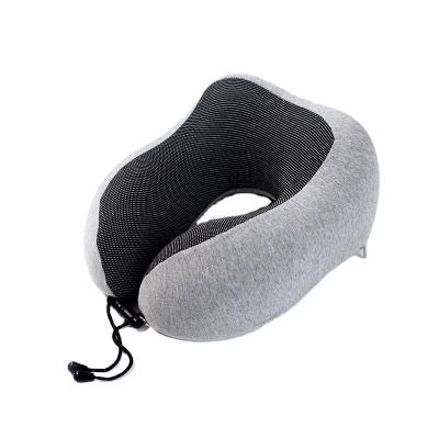 China Factory Directly Supply Anti-Static Twist Ergonomic Cervica Memory Foam Travel Pillow For Neck Heather Gray for sale