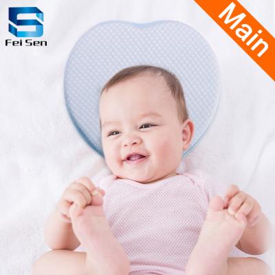 China Free sample 2021 OEM factory price sofa memory foam baby sleep pillow newborn liang liang anti-static portable 3d moon shape for sale