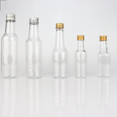 China BEAUTY PACKAGING new arrive small products 25ml 50ml 60ml 100ml 120ml 175ml winebottle shape pet bottle for sale