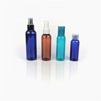 China BEAUTY PACKAGING OEM/ODM 120ml plastic PET spray bottles for alcohol with flip cap /screw cap/lotion pump for sale