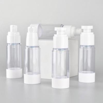 China Wholesale Plastic Airless Personal Care Bottle 30ml 50ml Airless Pump Bottle For Cosmetic Packaging for sale