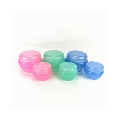 China Skin care creams various small capacity cream jars and colorful plastic cream jars for sale