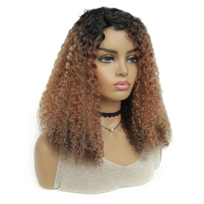 China Curly Jerry Curly Short Pixie Bob Cut Lace Front Wig Honey Blonde Ombre Color Non Hair Wigs For Women Remy Hair Curly Bob for sale