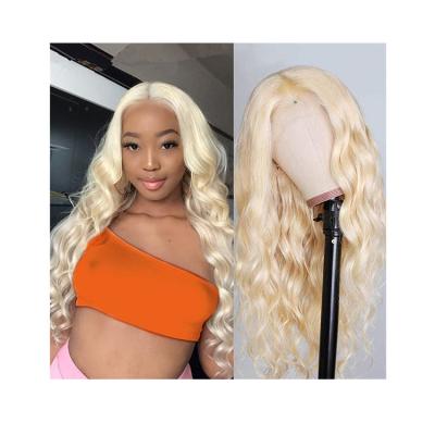 China Blonde 613 Lace Front Human Hair Wig Wavy Wave Lace Front Human Hair Wigs Pre Plucked With Baby Hair 150% Density Brazilian Lace for sale